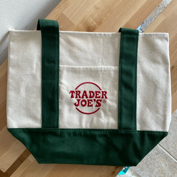 Handbags - Trader Joe’s mini tote bag- GREEN